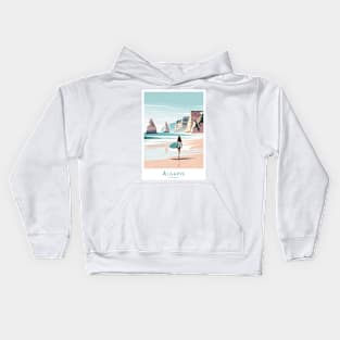 Surfer Girl - Algarve Serenity - Surfer's Paradise in Portugal Kids Hoodie